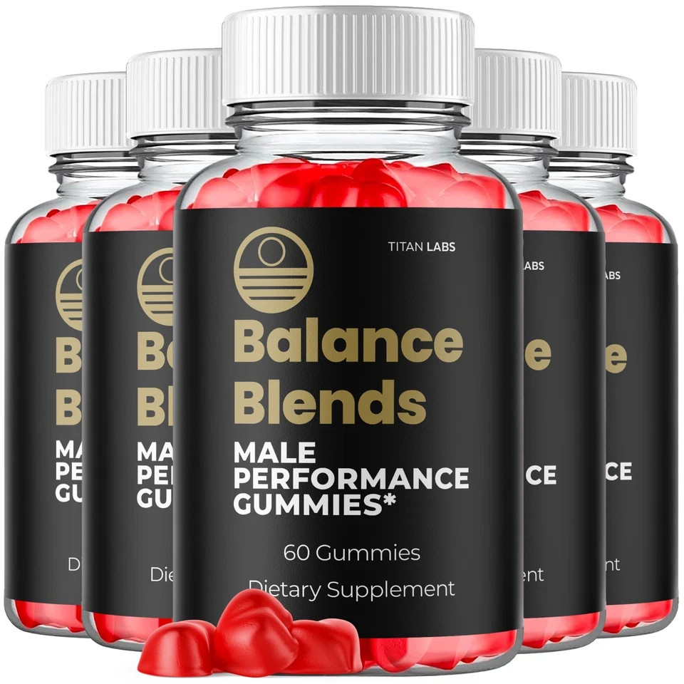 (5 Pack) Balance Blends Advanced Male Support Supplement BalanceBlends 300Gummys