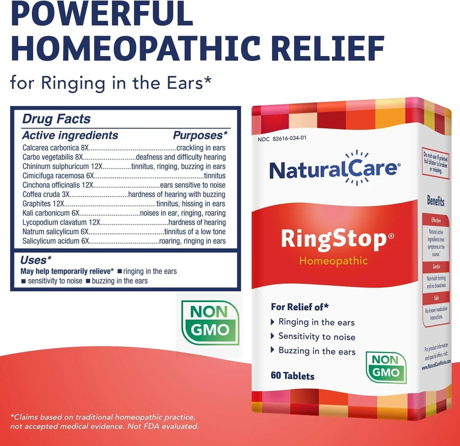 Natural Care Ringstop, 60 Tablet