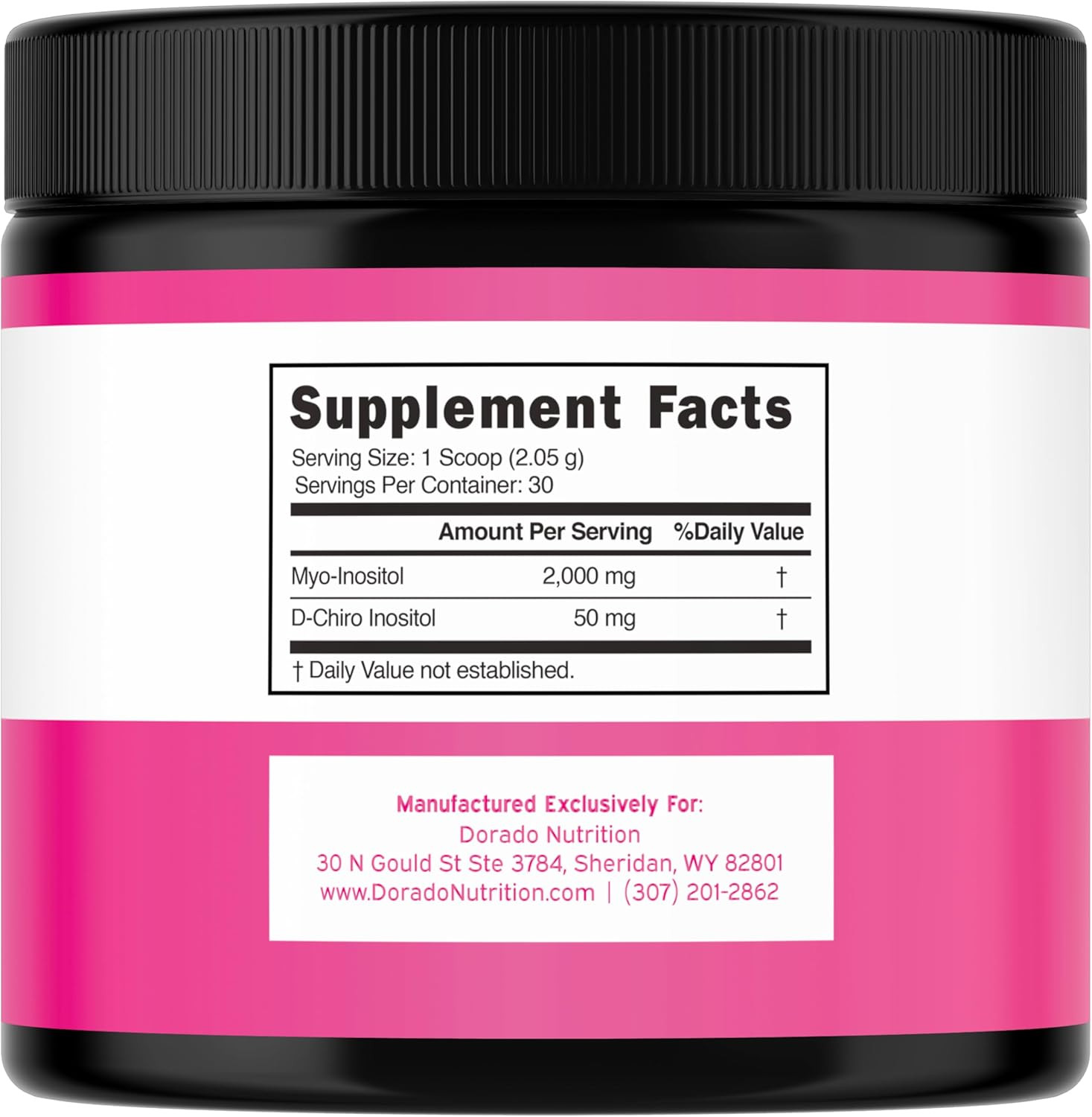Myo-Inositol & D-Chiro Inositol Supplement Powder (2050Mg per Serving Ideal 40:1