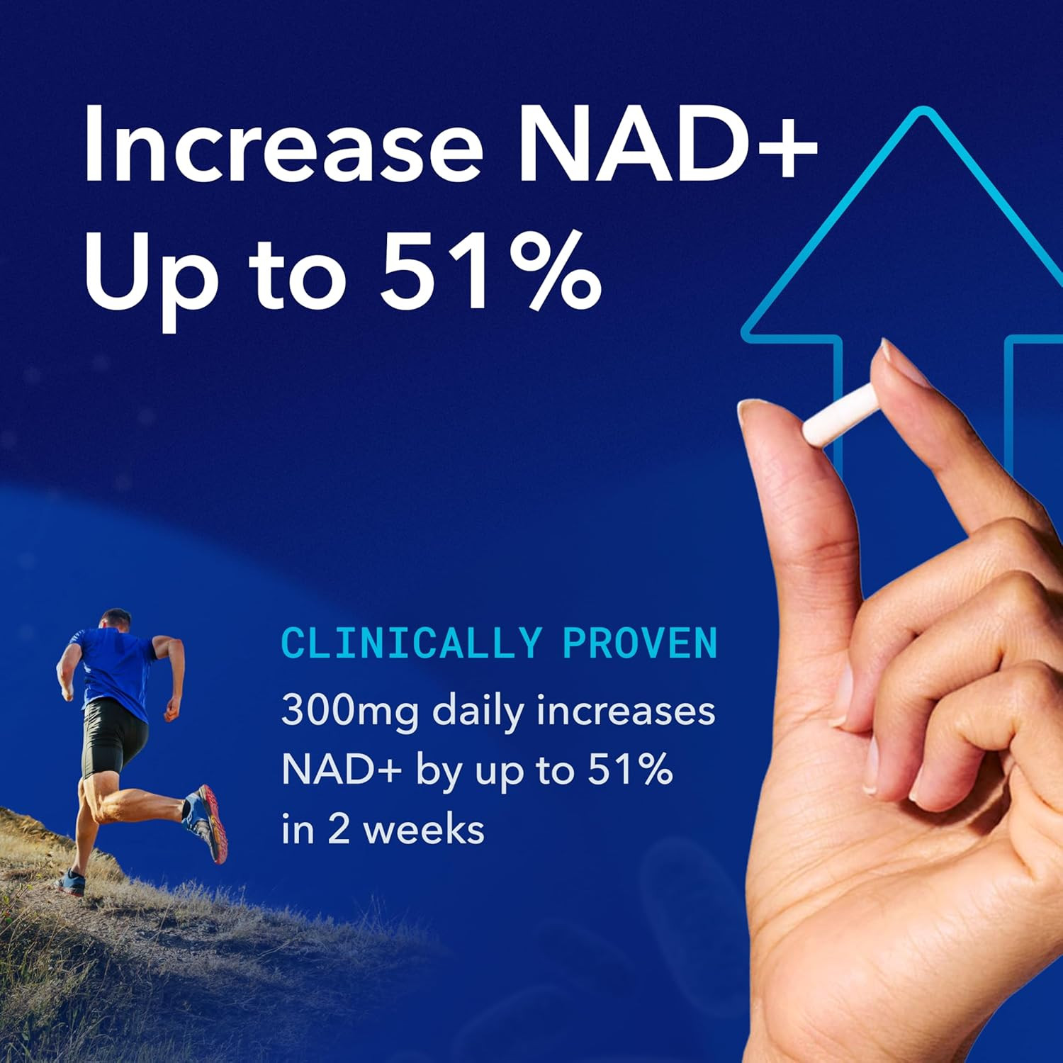 Tru Aging Supplement & NAD+ – Healthy Niagen Energy 300mg – Cellular 90ct