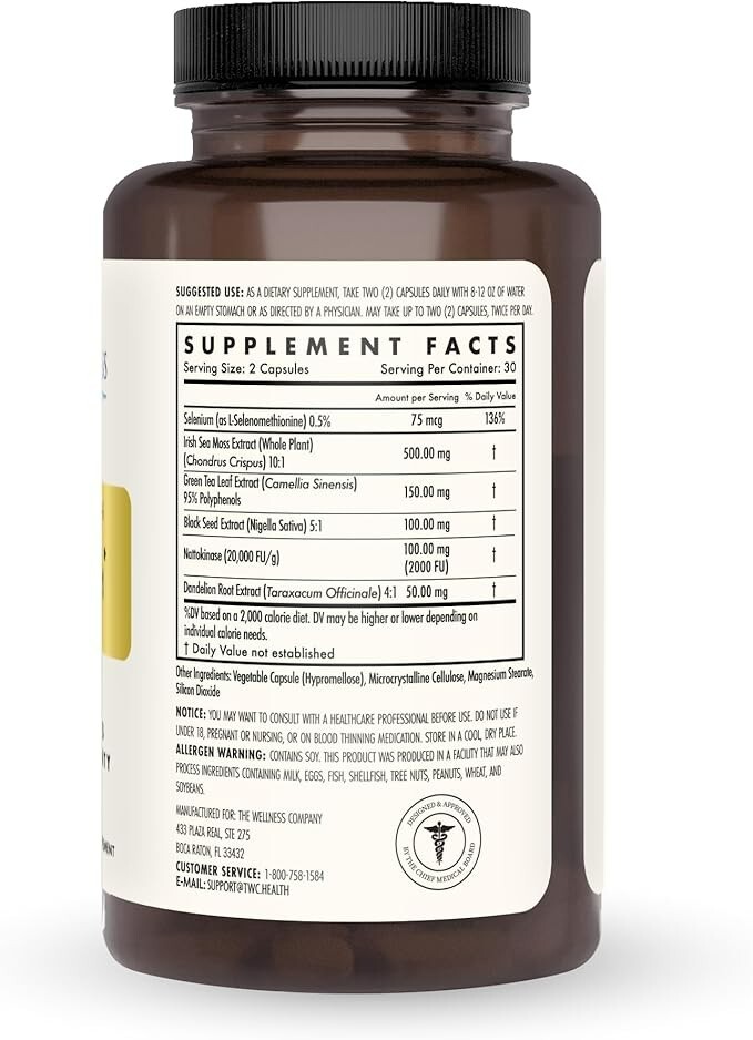 The Wellness Company Original Spike Support Formula 60 Count (Pack of 1)
