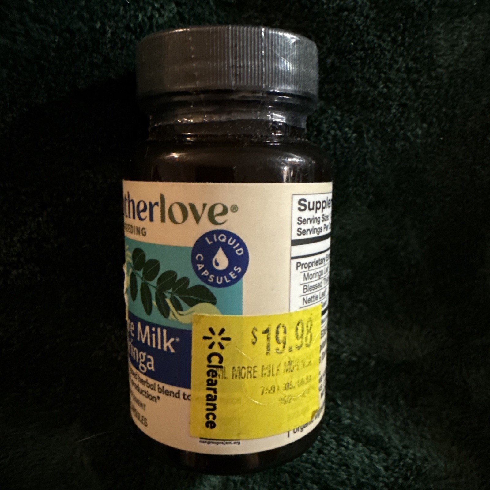 MotherLove More Milk Moringa Lactation 45 caps Breastfeeding. Exp. 07/27