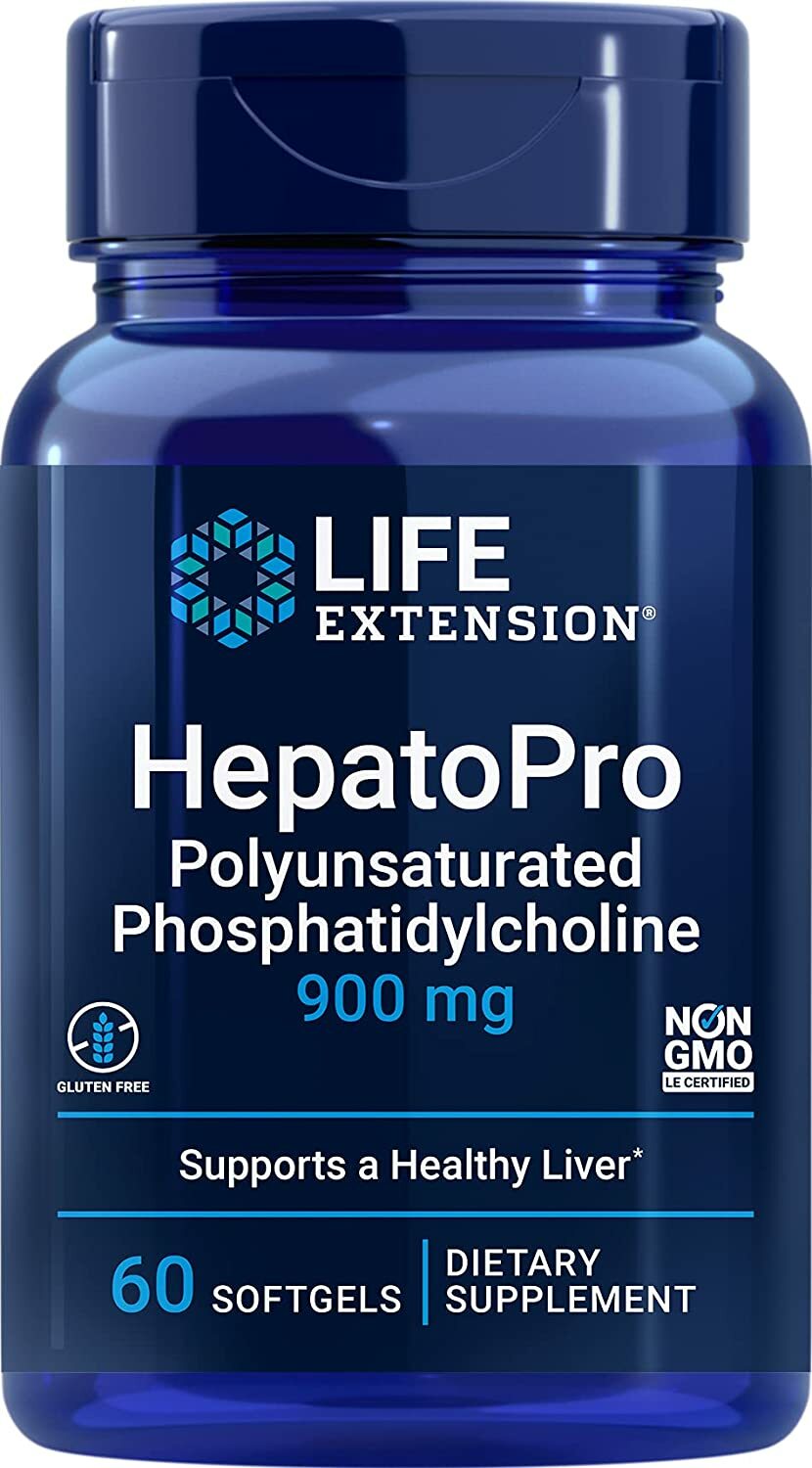 2 PACK Life Extension HepatoPro PPC 900 mg Healthy Liver Supplement 60 Softgels