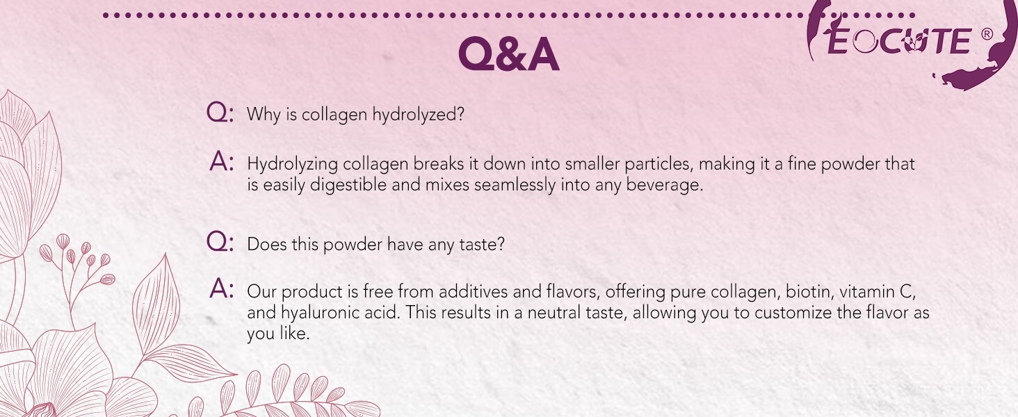 Hydrolyzed I,II,III,V,X Peptide Type lb Multi Collagen Peptides Powder 2 Protein
