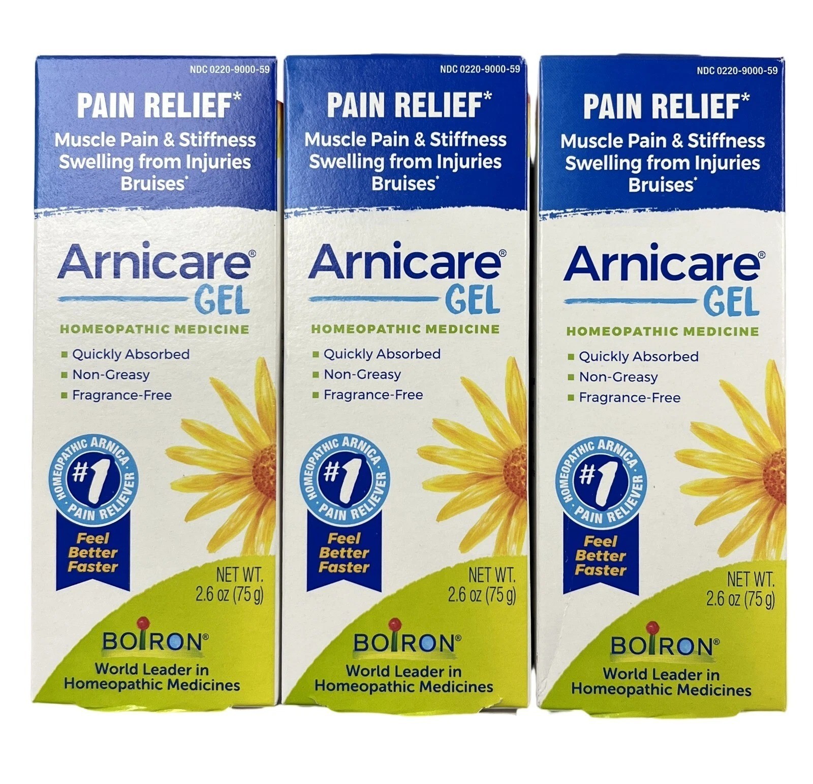 Boiron Arnicare Gel 2.6 oz ( 3 pack ) – EXP 2028+