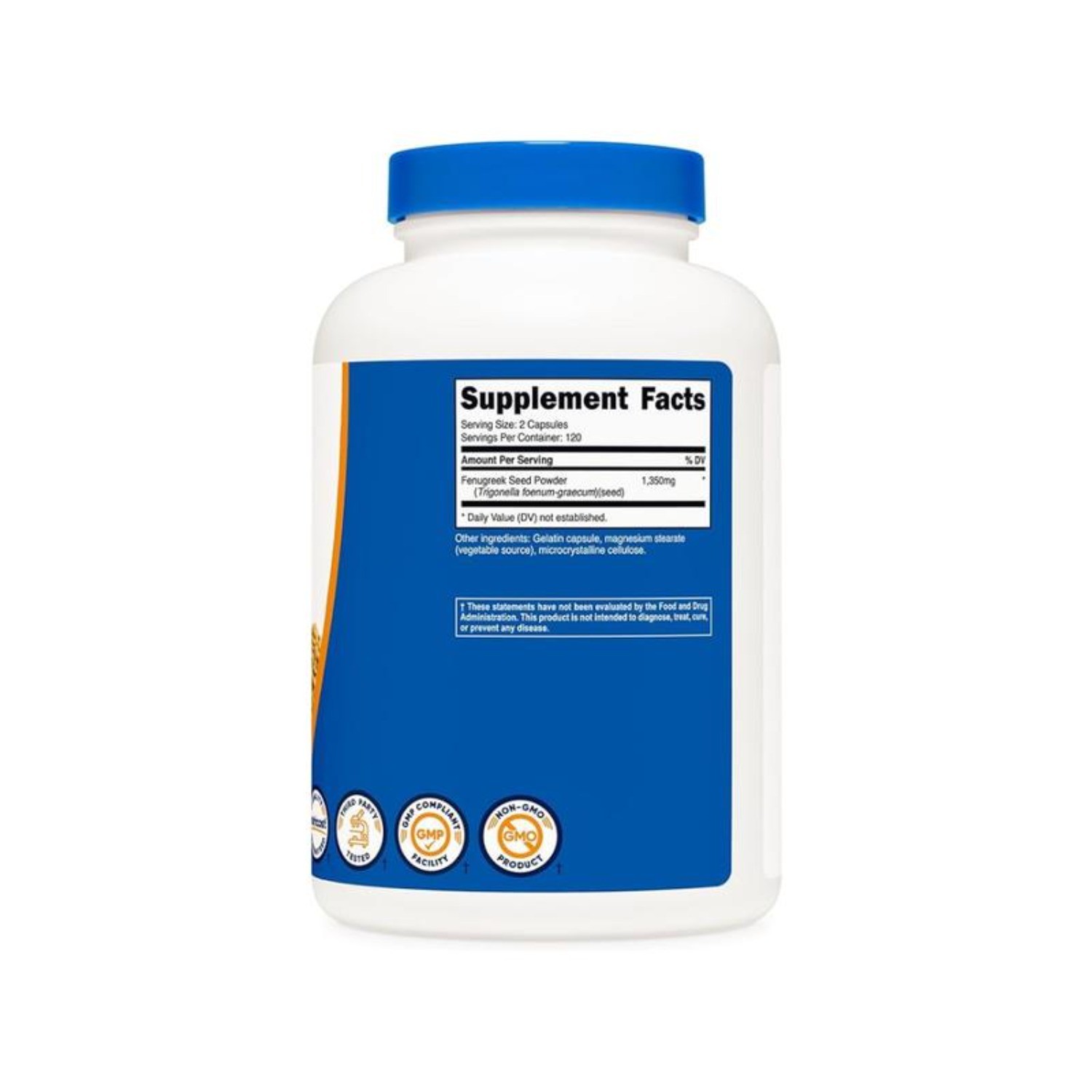 Fenugreek 1350mg, Non-GMO & Gluten Free,240 Capsules