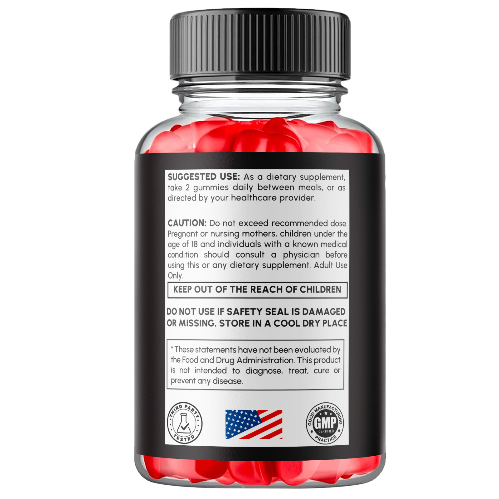(1 Pack) Simple Male Gummys Advanced Formula Max Support Supplement 60 Gummies