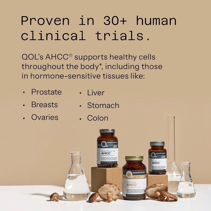 Quality of Life AHCC Kinoko Mushroom Complex Immune System Health Support