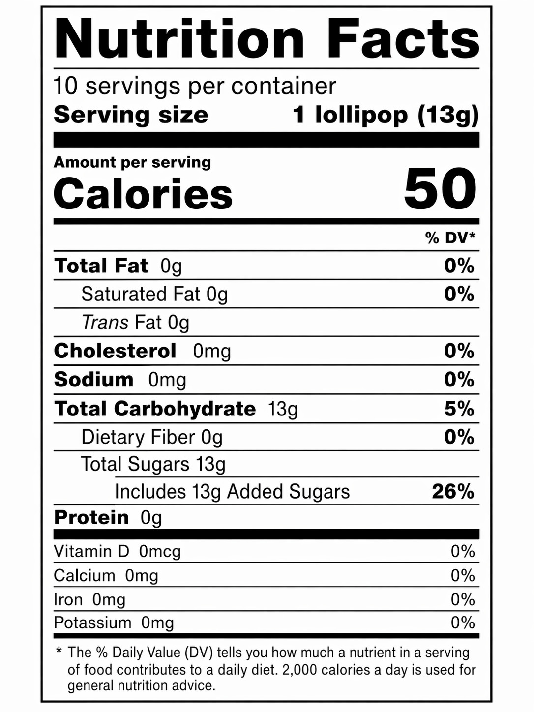 VivaPop Caffeinated Lollipops 40mg Caffeine 100mg L-Theanine 10 Count Energy