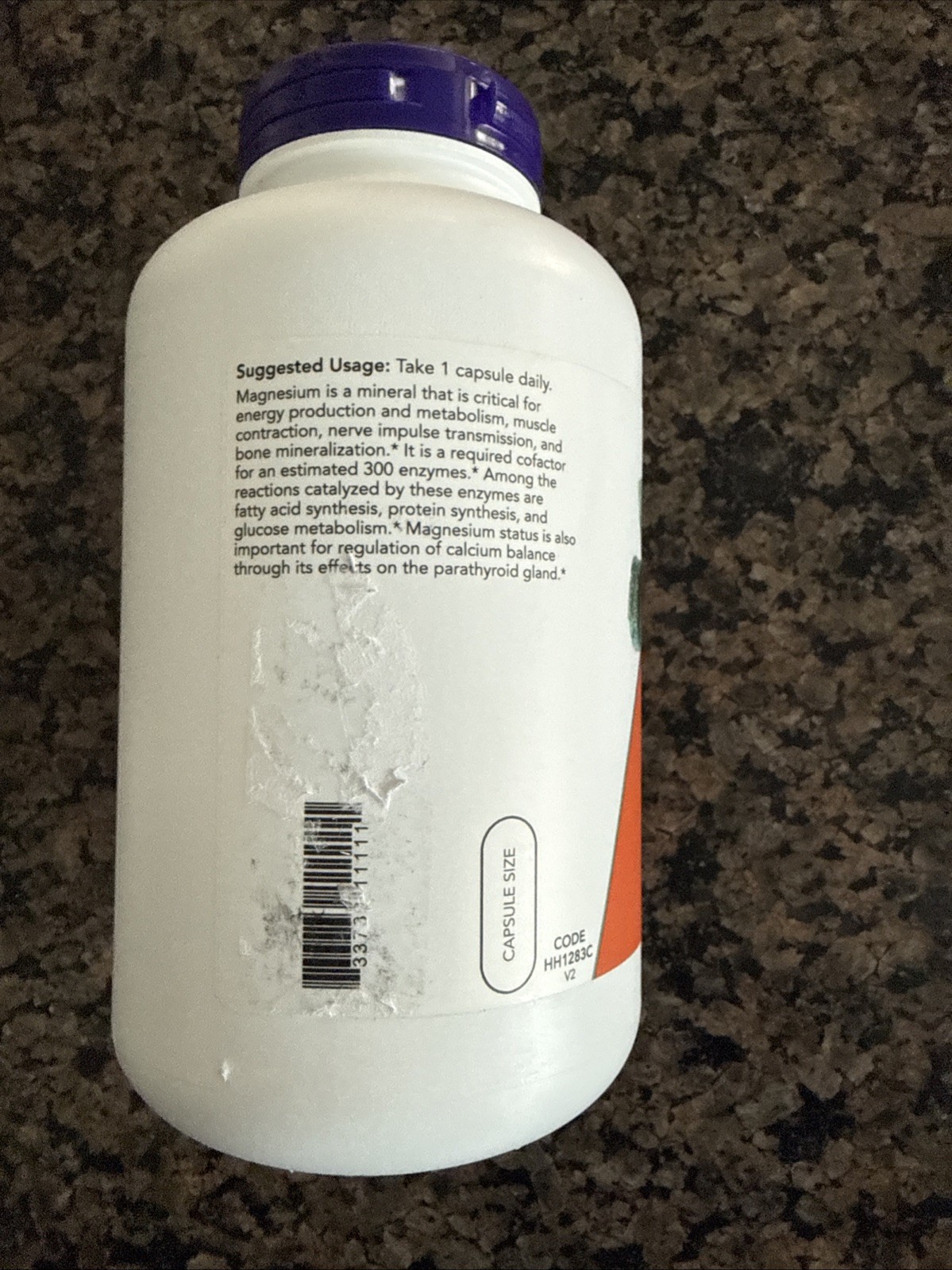 NOW Foods Magnesium Caps 400mg 360 Veg Capsules Factory Sealed Best By 11/2030