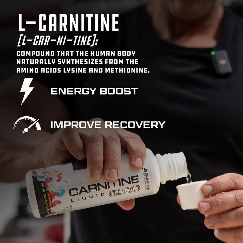 Cutler Nutrition Liquld Carnitine 3000 for Energy andRecovery Support Dietary IT