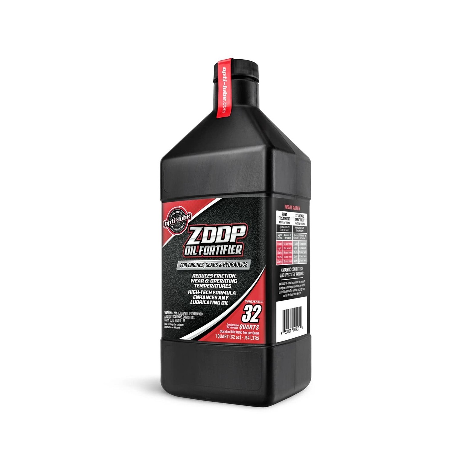Opti-Lube Oil Fortifier with ZDDP (Zinc): Quart (1 Quart (Treats 32 Quarts of…