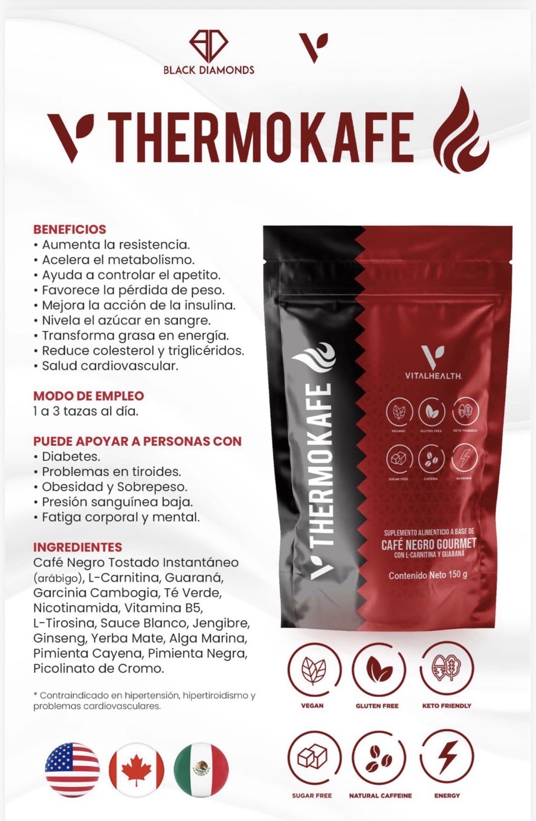 VITALHEALTH Thermokafe – Loose Weight, Increase Energy, All Natural Ingredients