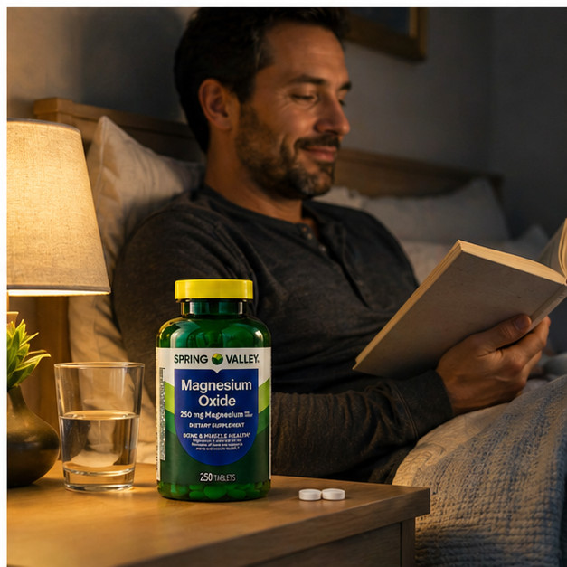 2-Pack Spring Valley Magnesium Supplement Tablet for Bone Health, 250mg 250ct