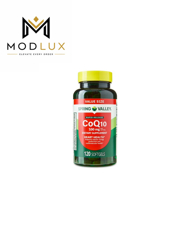 Spring Valley Rapid-Release CoQ10 Softgels 100 mg, 120 Count