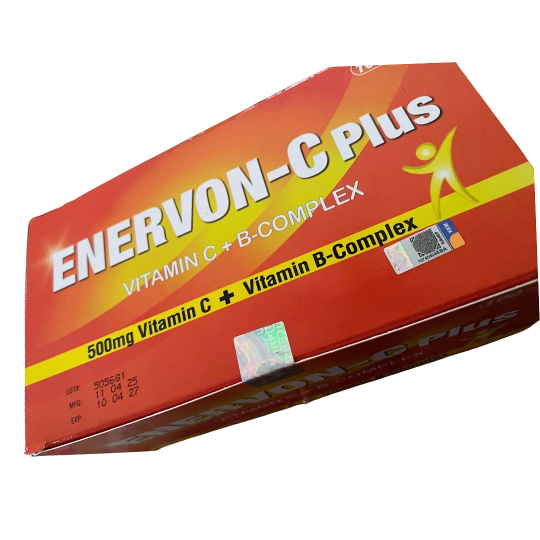 Enervon-C Plus 200 Tablets 2 Boxes Vitamin C B Complex Energy Immune Support