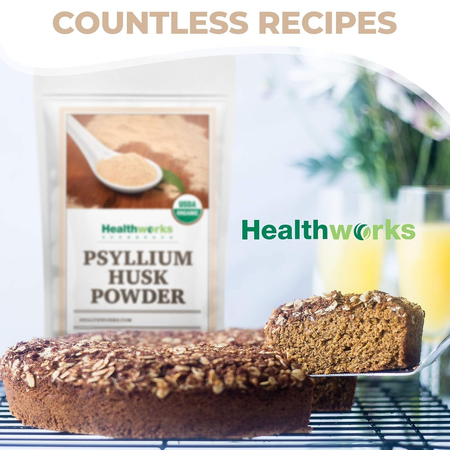Versatile 32 Oz Organic Psyllium Husk Powder – Ideal for Clean Eating & Health