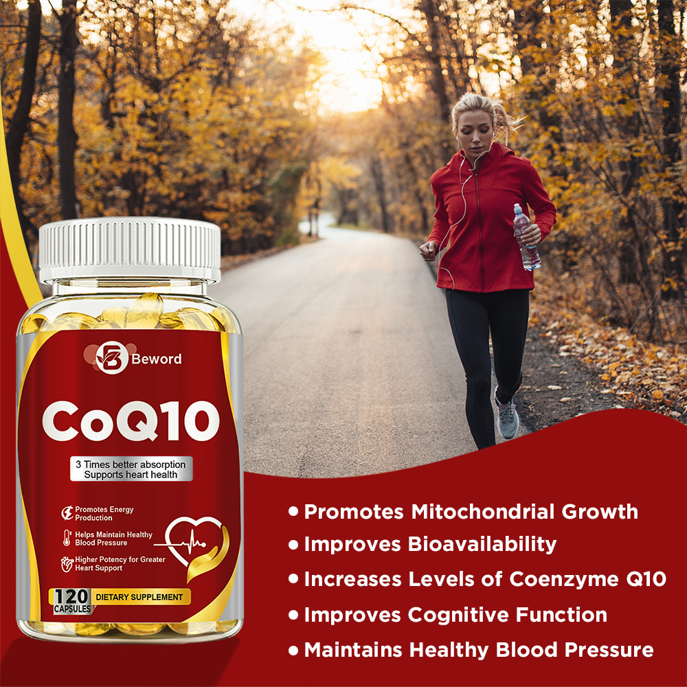 CoQ10 300mg 120 Softgels Coq10 Coenzyme Q10 Heart Support NON GMO