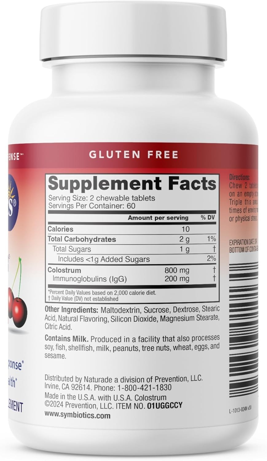 Daily Immune Support – Colostrum Plus Chewables – Low Sugar, 120 Gummies