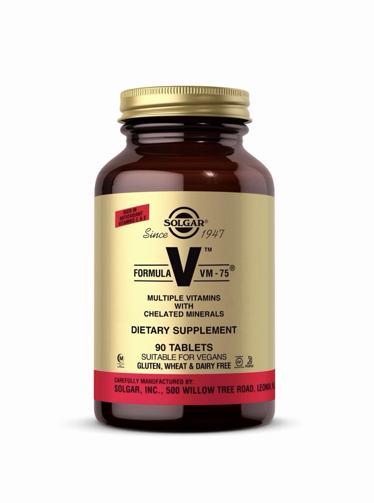 Solgar Formula VM-75 90 Tablets Exp05/2028