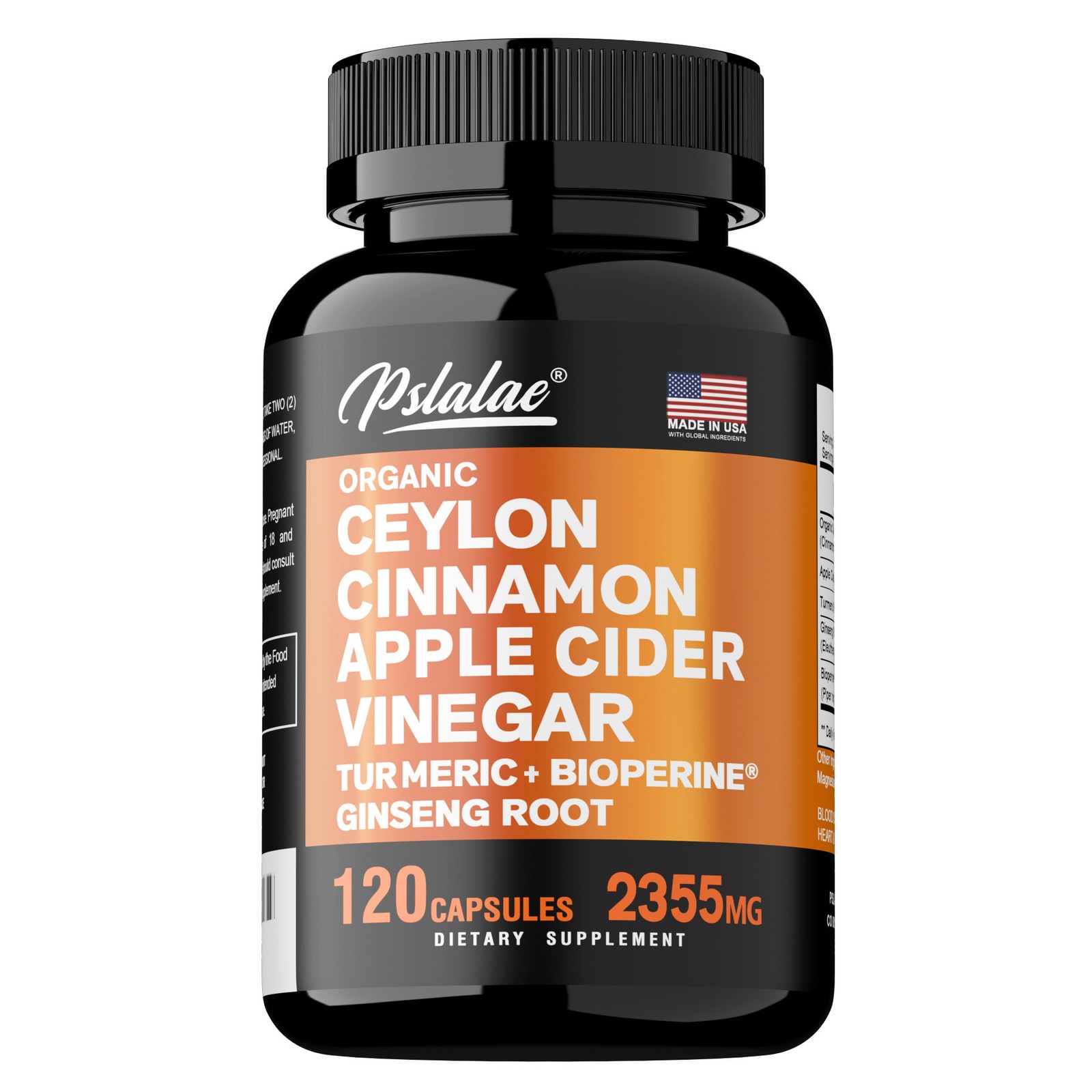 Ceylon Cinnamon, Apple Cider Vinegar – Ginseng,Turmeric,Bioperine – Joint Health