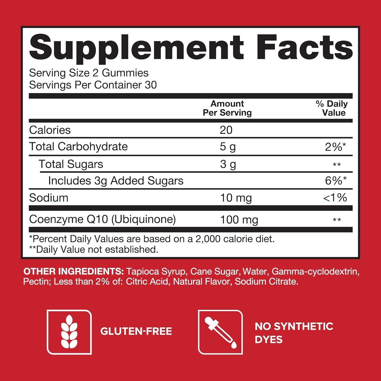 CoQ10 Gummies 100mg – Tasty Orange Flavor for Heart Health (120 Count)