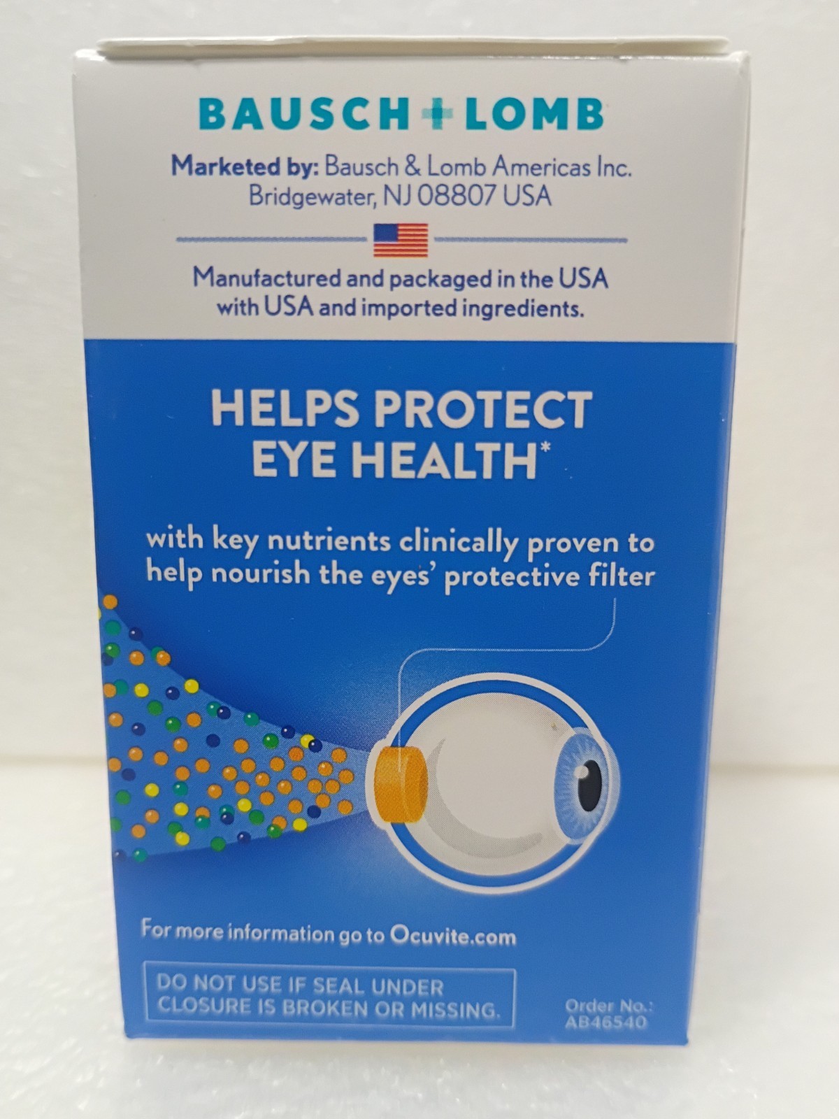 Ocuvite ~Eye Vitamin Supplement ~Adult 50+ ~30 Count Softgels ~Exp. 10/27