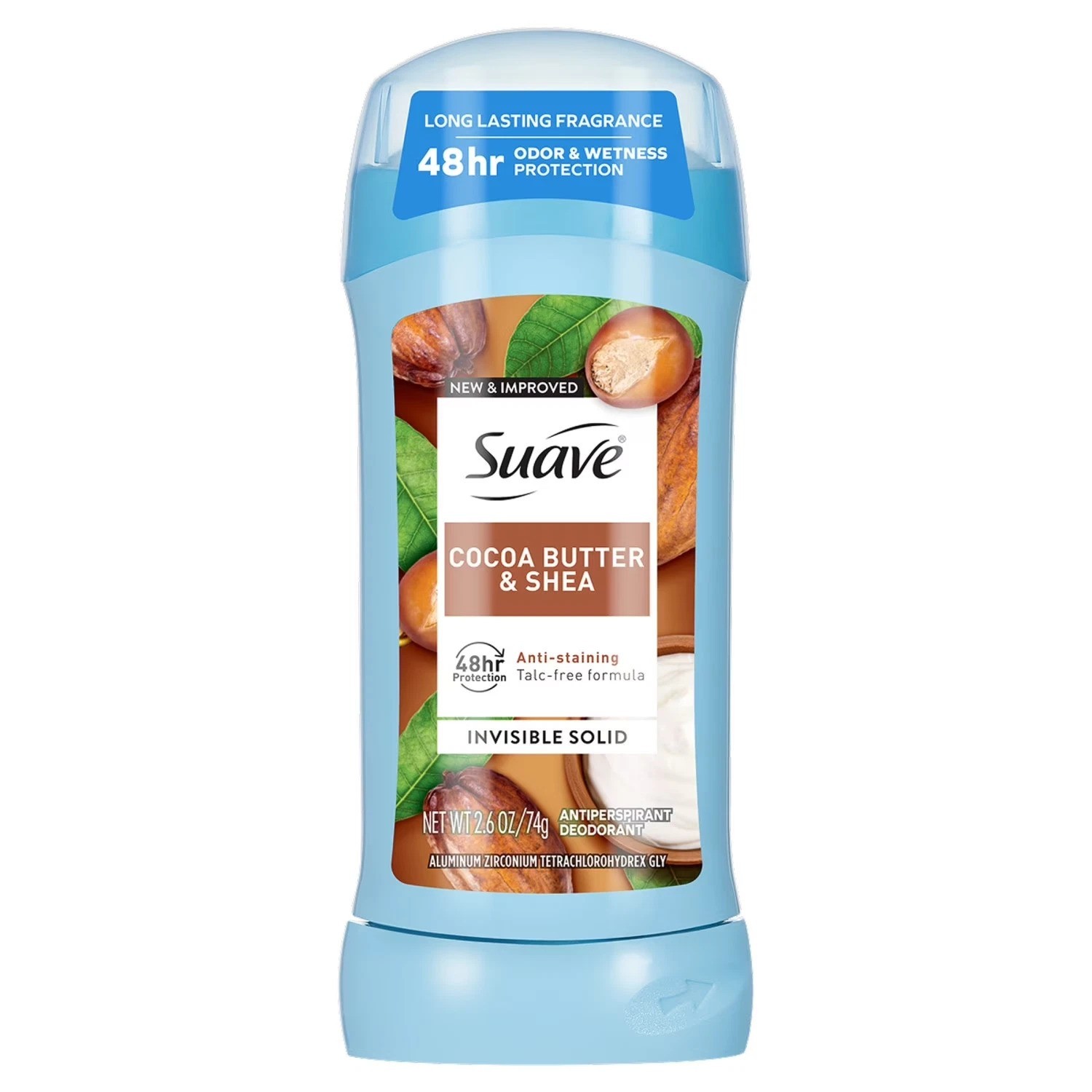 Suave Deodorant for Women, Cocoa Butter & Shea – 2.6 Ounce