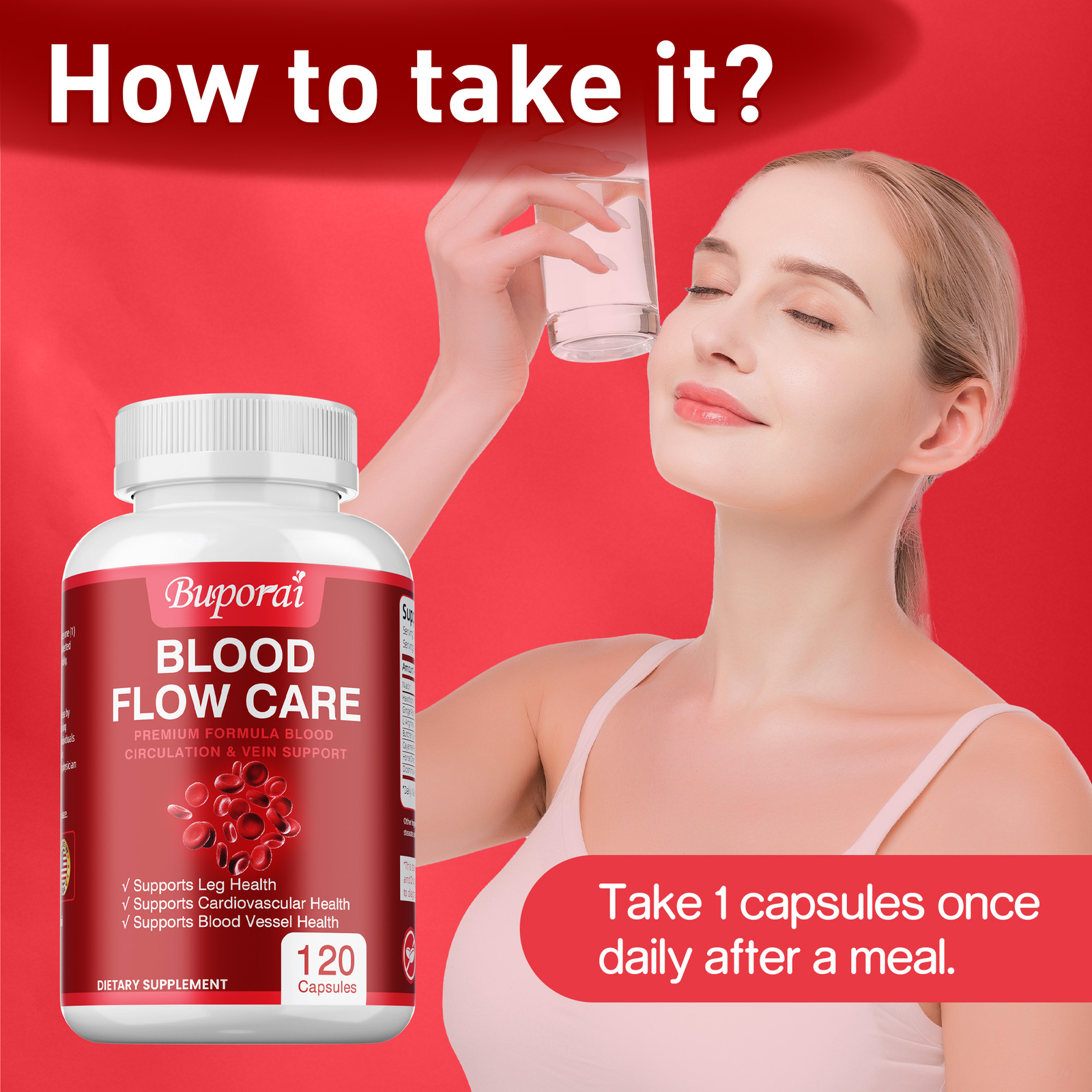 Blood Flow Care – Cleans Arteries and Veins, Heart Health, Blood Circulation