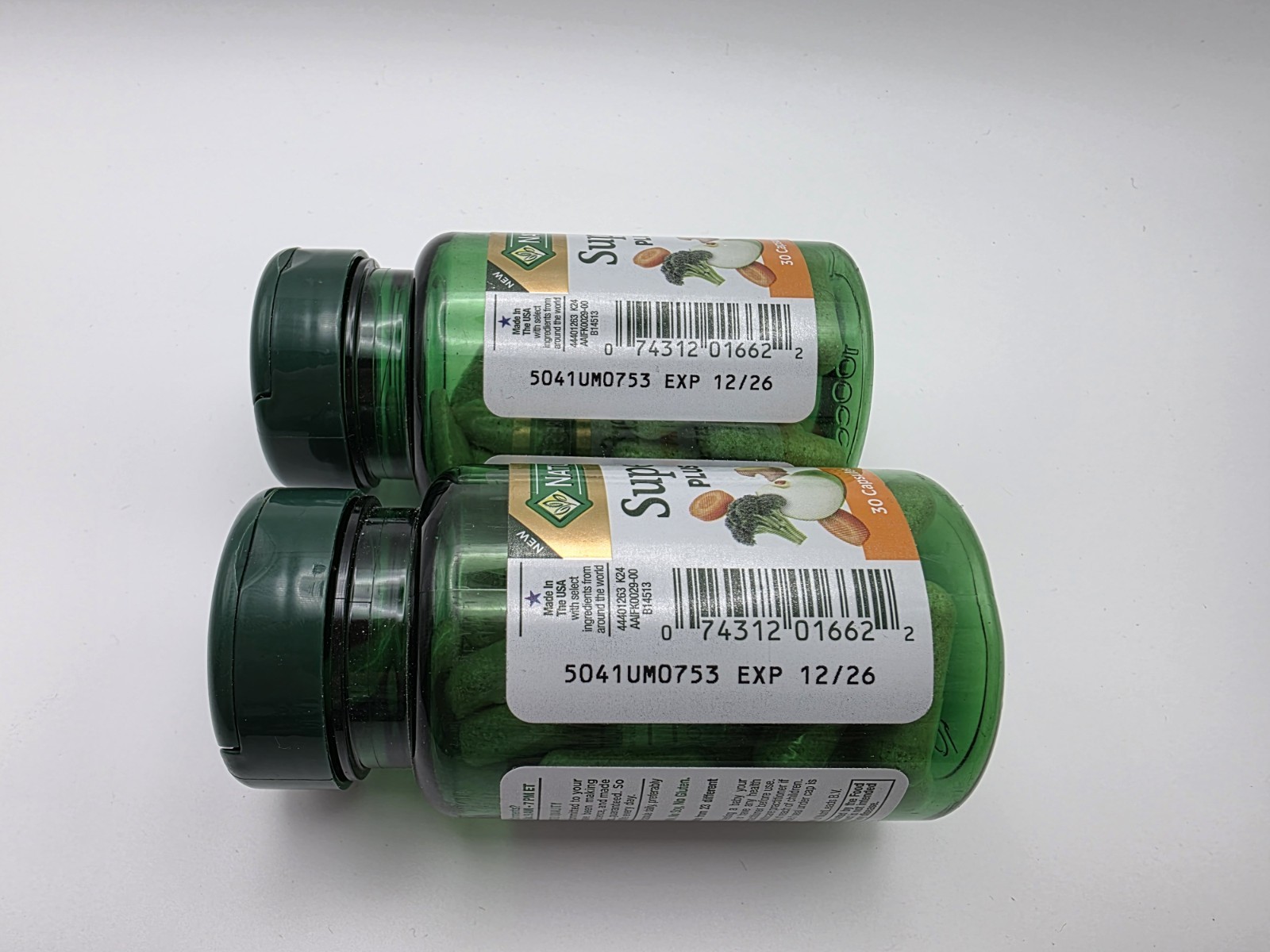 2 Nature’s Bounty Superfoods+ Sharp Mind 30 Caps 23 Fruits Veggies Exp 12/26