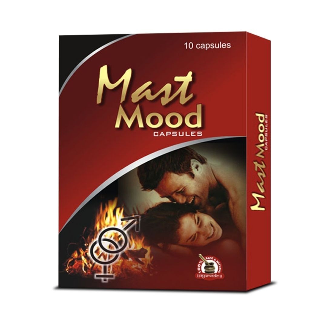 Mast Mood Herbal Capsules for Men | Premium Ayurvedic Formula | 60 Count