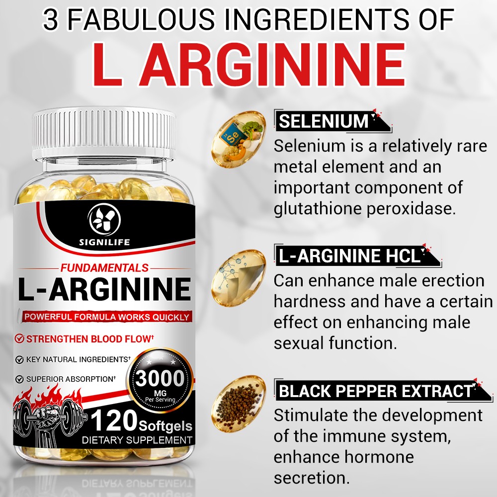 Nitric Oxide Booster L-Arginine, L-Citrulline 3000mg 120 Caps HIGHEST POTENCY