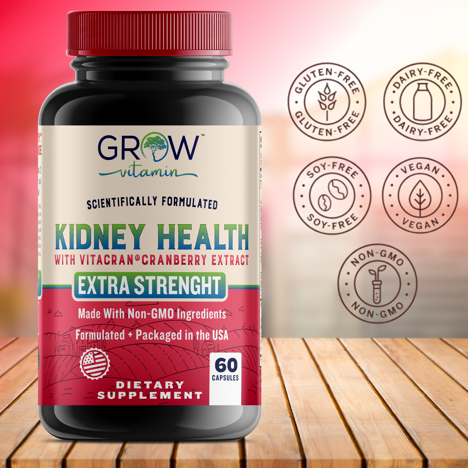 Organic KIDNEY SUPPORT – Herbal Natural Non-GMO Repair & Cleanse Supplement 2024