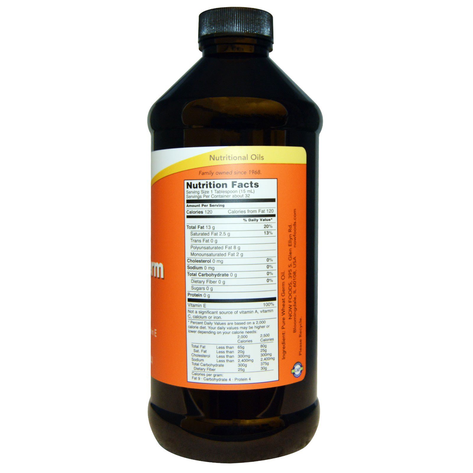Now Foods, (2 Pack) Wheat Germ Oil, 16 fl oz (473 ml)
