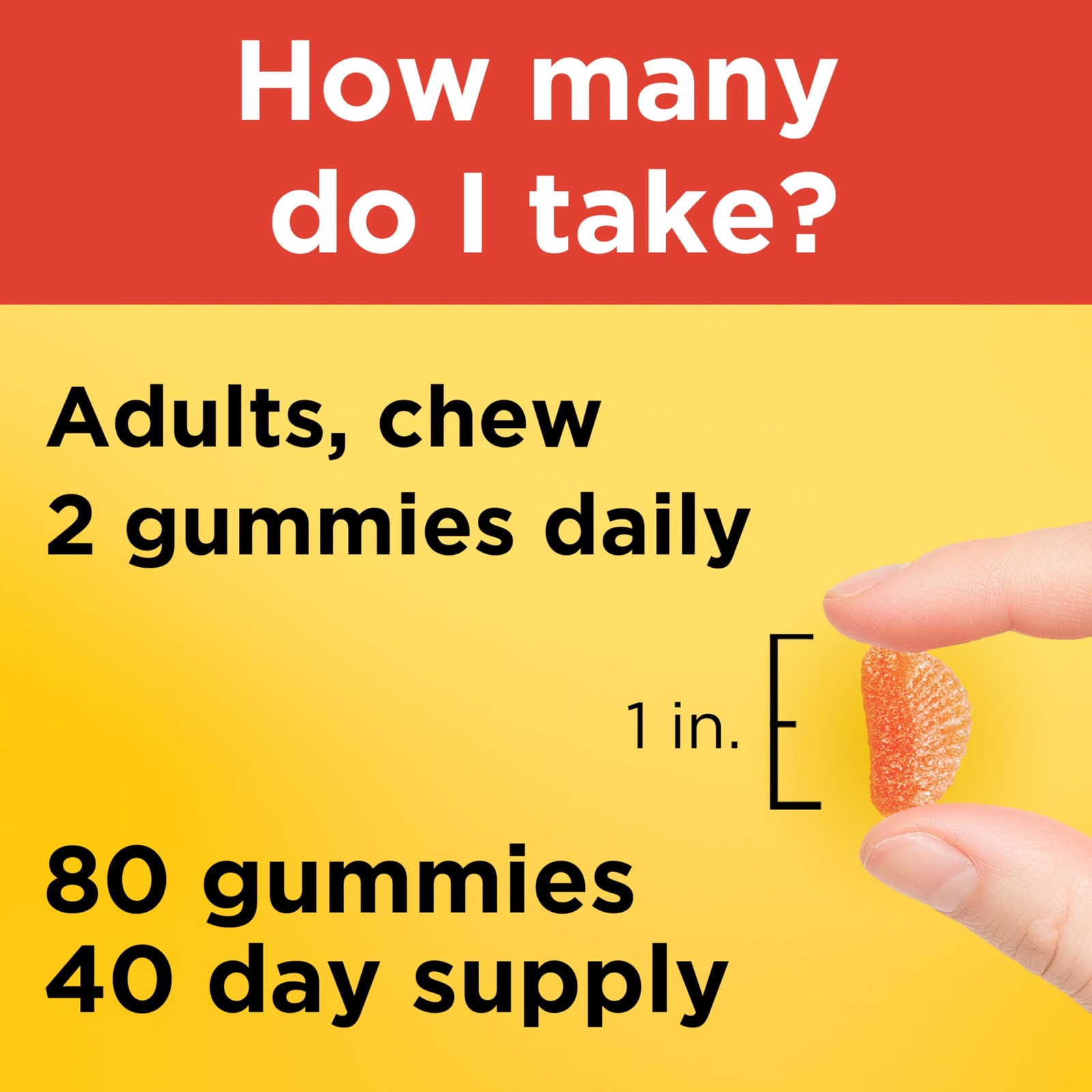 Vitamin C Gummies 250mg per Serving, 80 Count 80 (Pack of 1)
