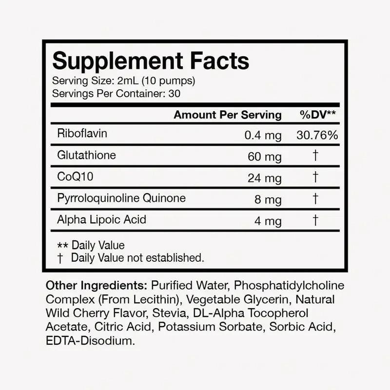 TERRAHEALTH Liposomal Glutathione Optimal Bioavailability Dietary Supplement