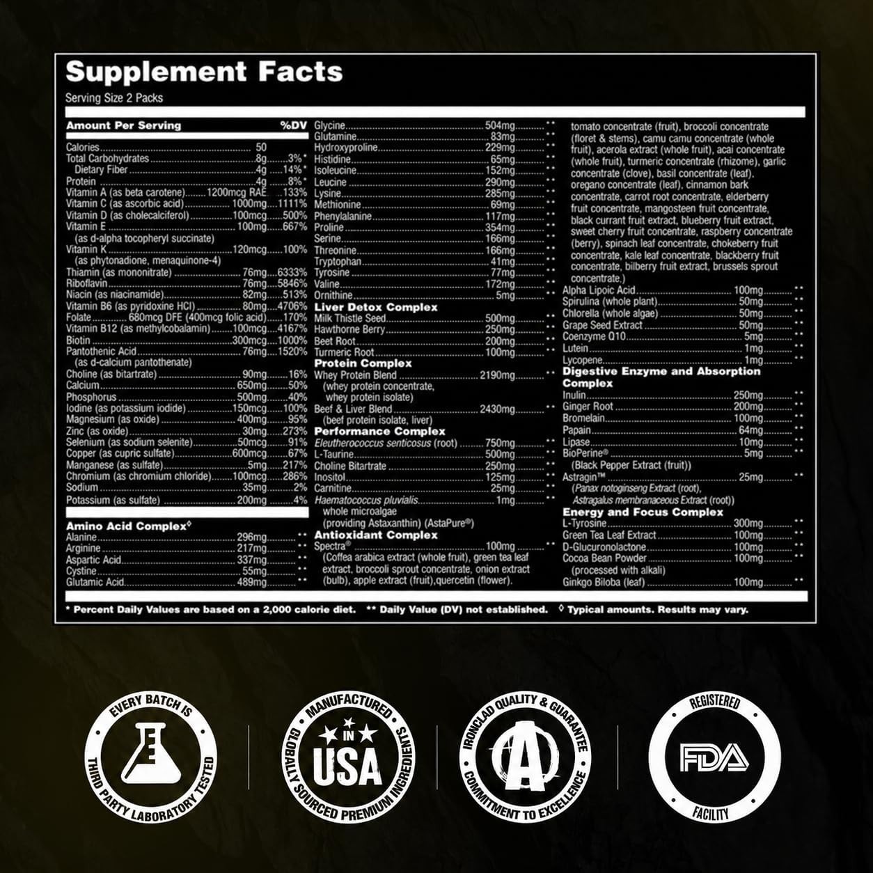 Animal Pak – Convenient Multivitamin for Men & Women Daily All-in-One 44 Count