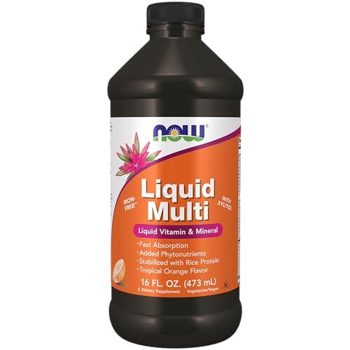 NOW FOODS Liquid Multi Tropical Orange Flavor 16 fl oz
