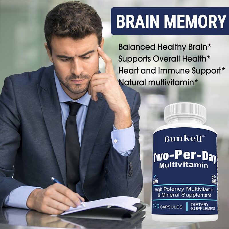 Two-Per-Day (Multivitamin & Minerals) High Potency 30/60/120 Capsules
