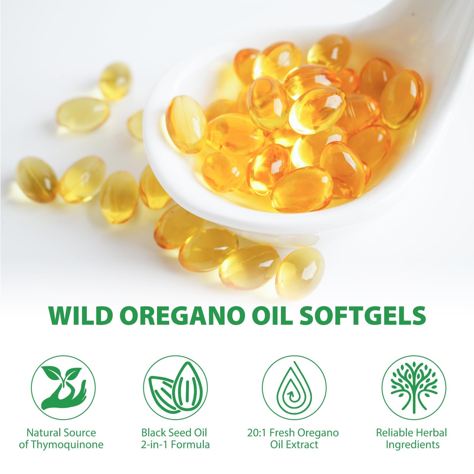 Nifeishi Oil Of Oregano Softgels 120 Count Oregano Oil Capsules Organic 2 In 1