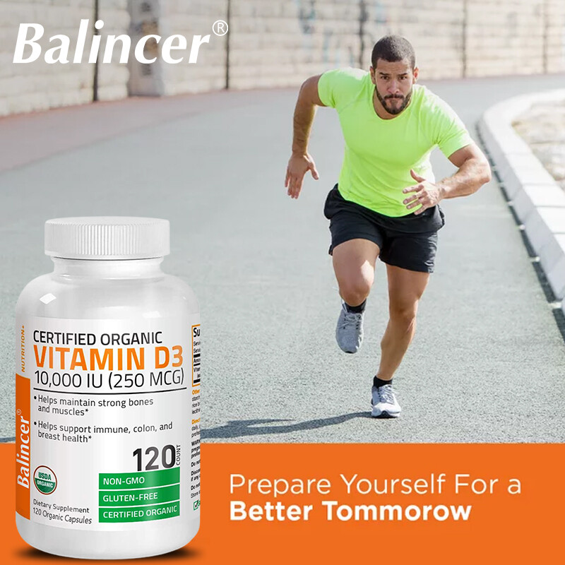 Vitamin D3 10000 IU 30/60/120 Capsules Support Immune,Colon,Breast Health