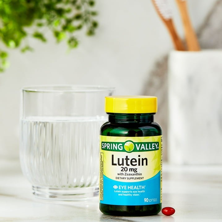 3 Pack Spring Valley Lutein with Zeaxanthin Softgels 20 mg 90 Count