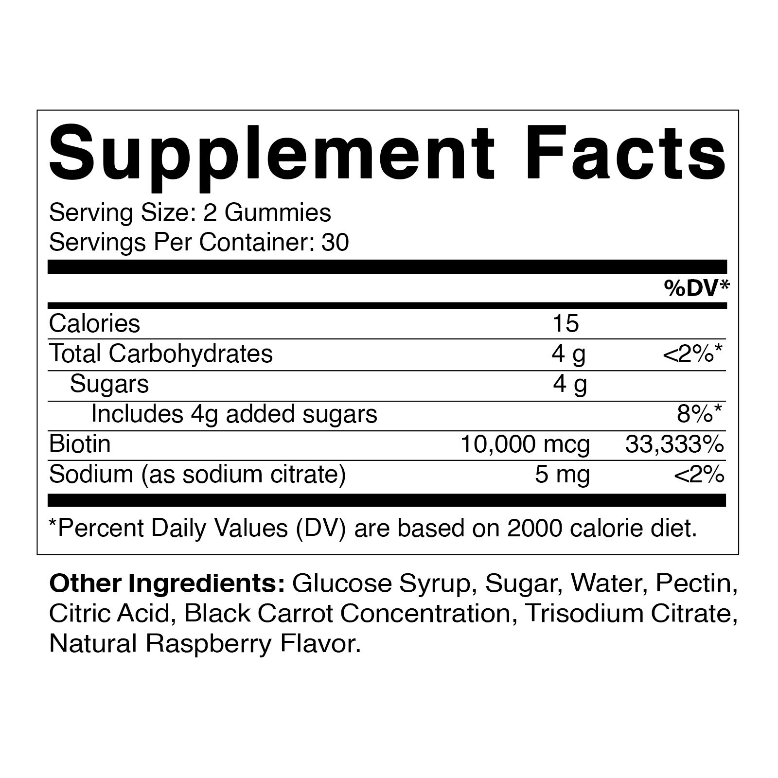 3 Pack Vitamatic Biotin Gummies 10000 mcg for Stronger Hair Skin Nails 60 Vegan