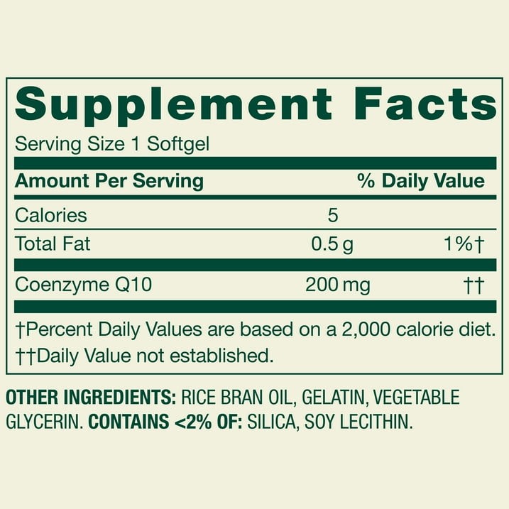Spring Valley Rapid Release CoQ10 Softgels, 200mg, 150 Count