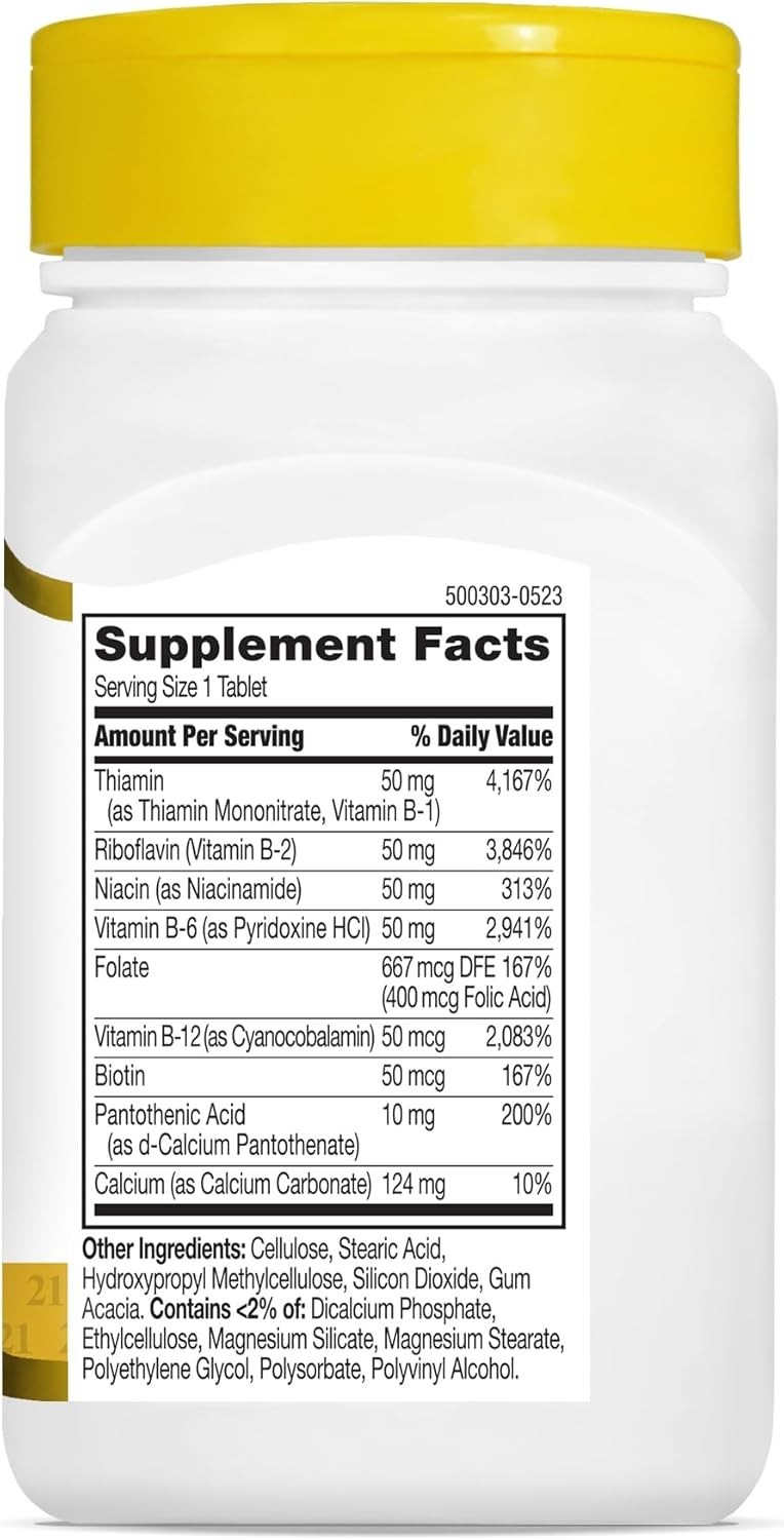 B 50 Complex – 60 Tablets, Extended Release for Optimal Energy Management