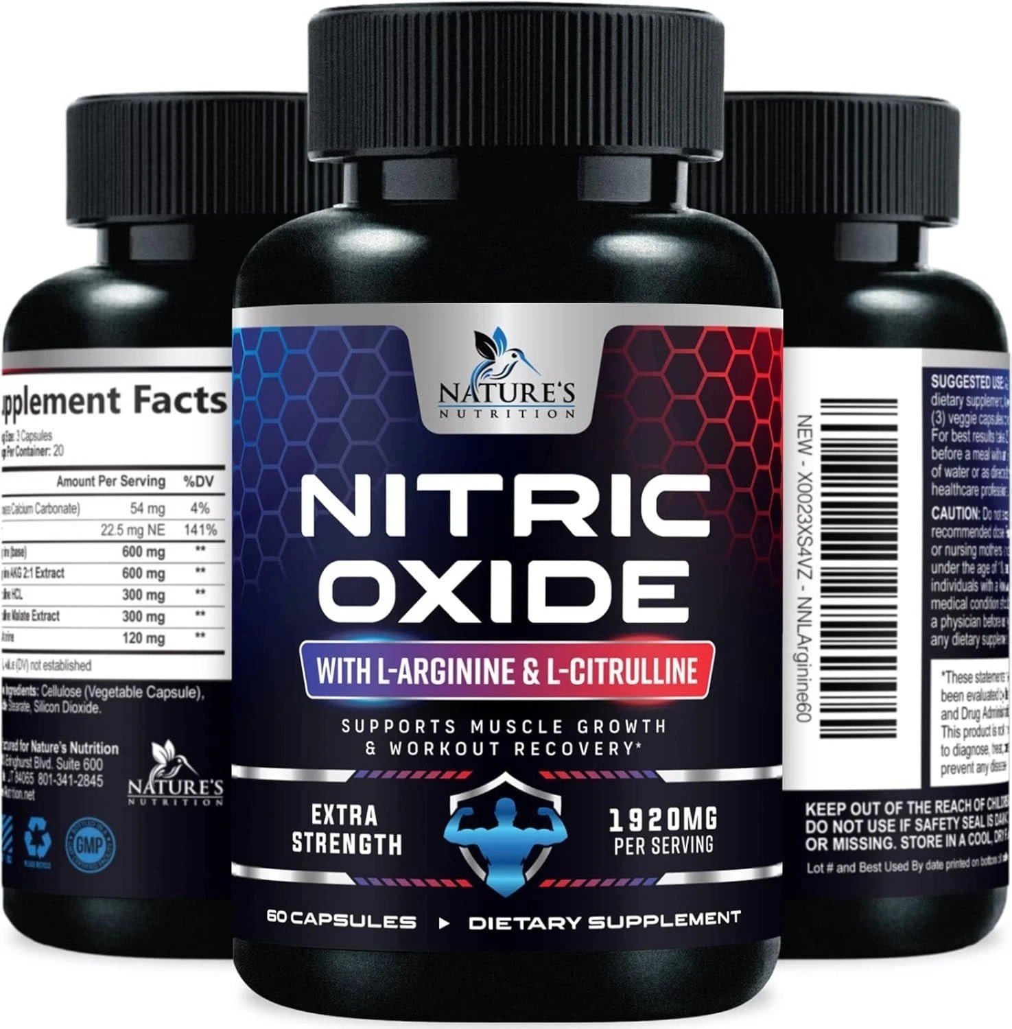 Nitric Oxide Booster Extra Strength – L Arginine 3X Strength Nitric Oxide Suppor