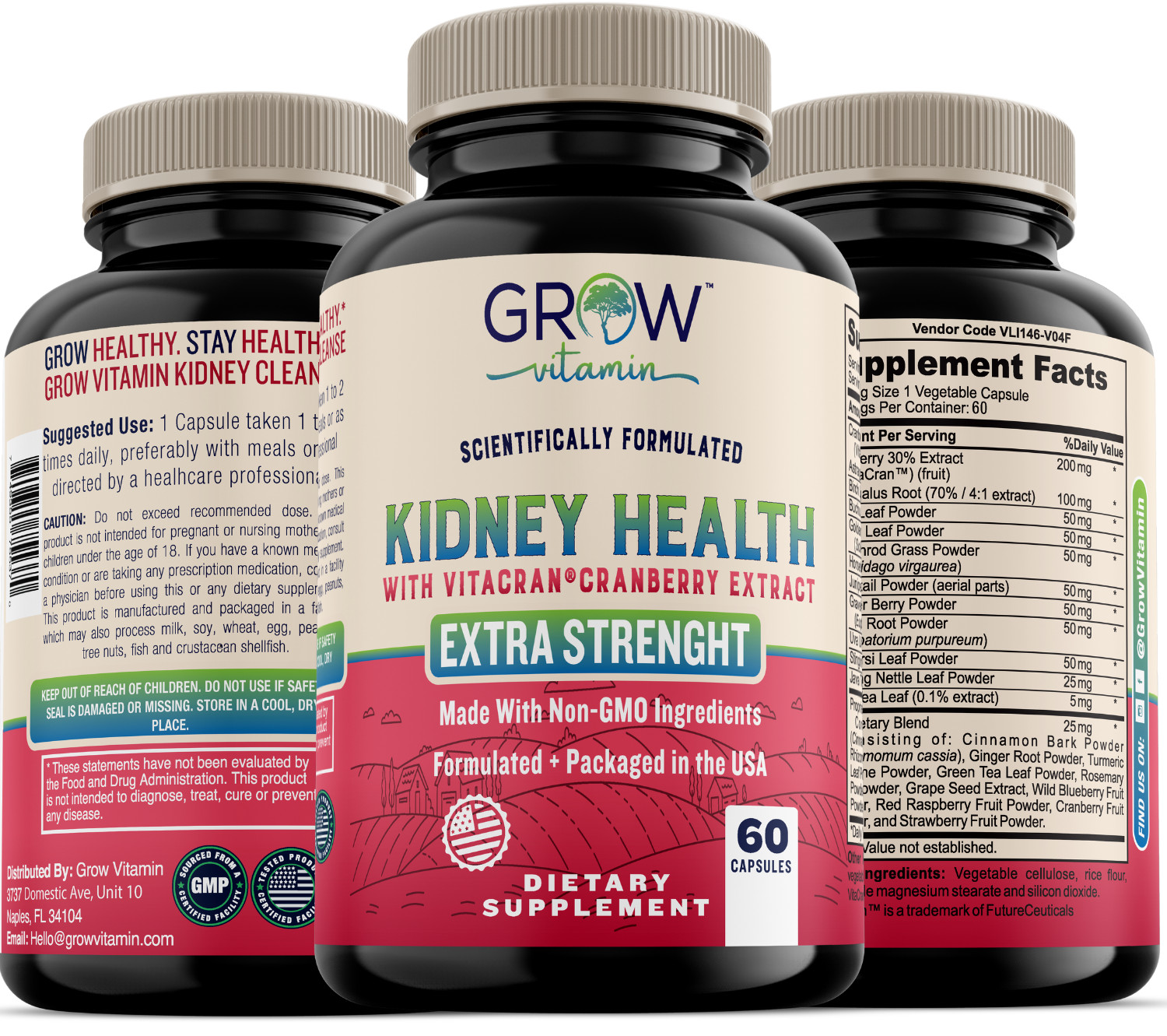 Organic KIDNEY SUPPORT – Herbal Natural Non-GMO Repair & Cleanse Supplement 2024