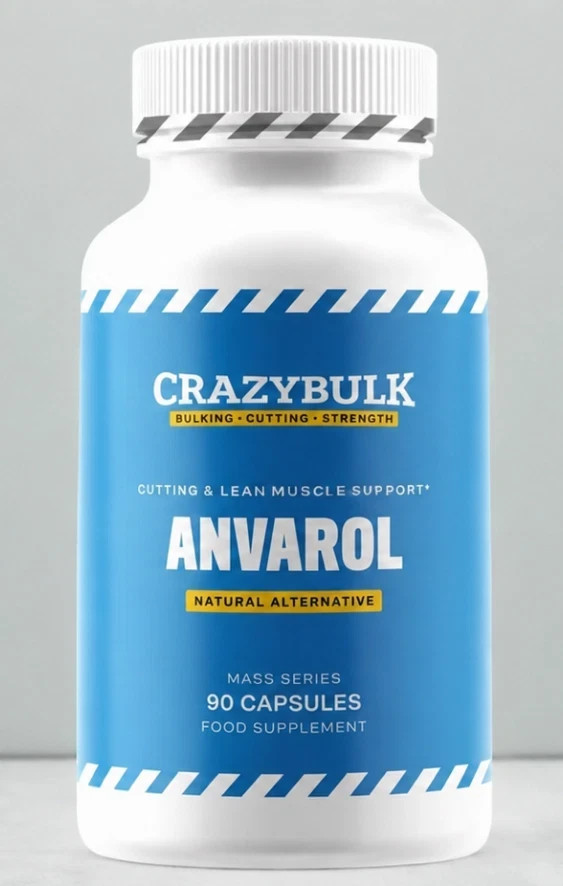 CrazyBulk ANVAROL for Cutting & Lean Muscle Supplement, 90 Capsules Pack of 2