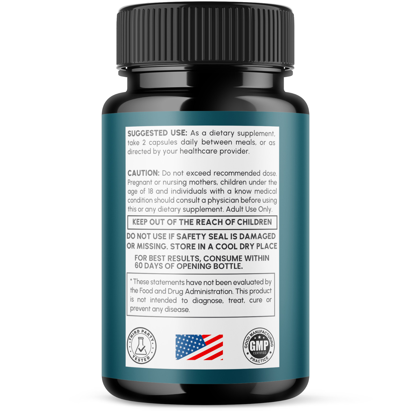 (3 Pack) Tstrive Advanced Male Support Performance Supplement 180 Capsules