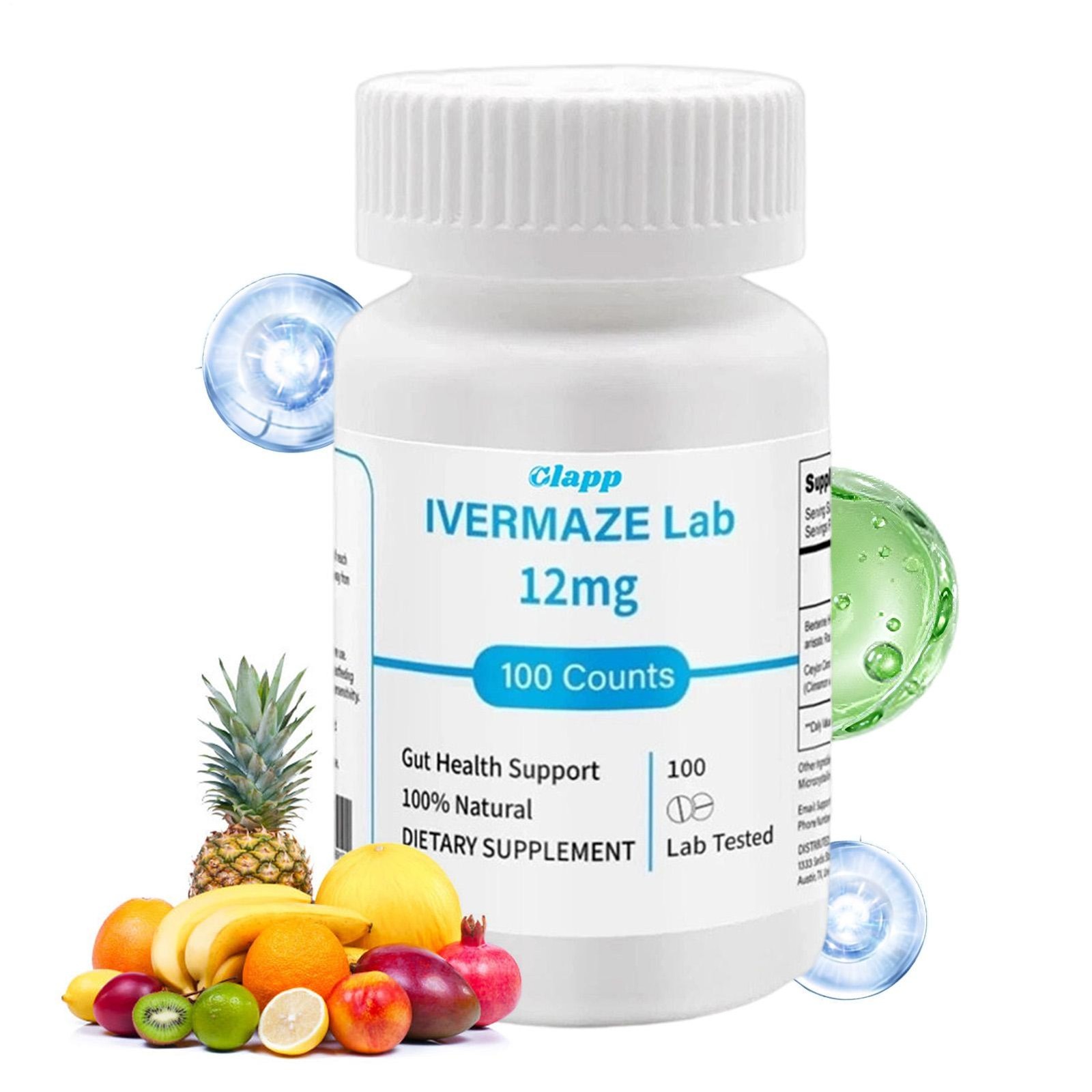 IVERMET Tablets – 12 mg,100 Tablets, 99% Purity Digestive Supplement